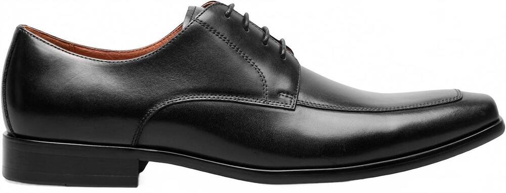 NEW FLORSHEIM men's postino moc toe oxford shoes in black smooth